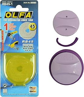 The Quilted Bear Rotary Blade & Sharpener Bundle - 45mm OLFA Rotary Blade & The Quilted Bear Rotary Blade Sharpener for 45mm & 28mm Rotary Blades for Rotary Cutter