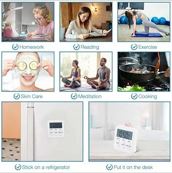MR Alarmlı Dijital Öğrenci Sınav Masa Kronometresi – 24 Saat Geri Sayım Timer, 2 Kademeli Alarm, LCD Ekranlı (PEMBE)