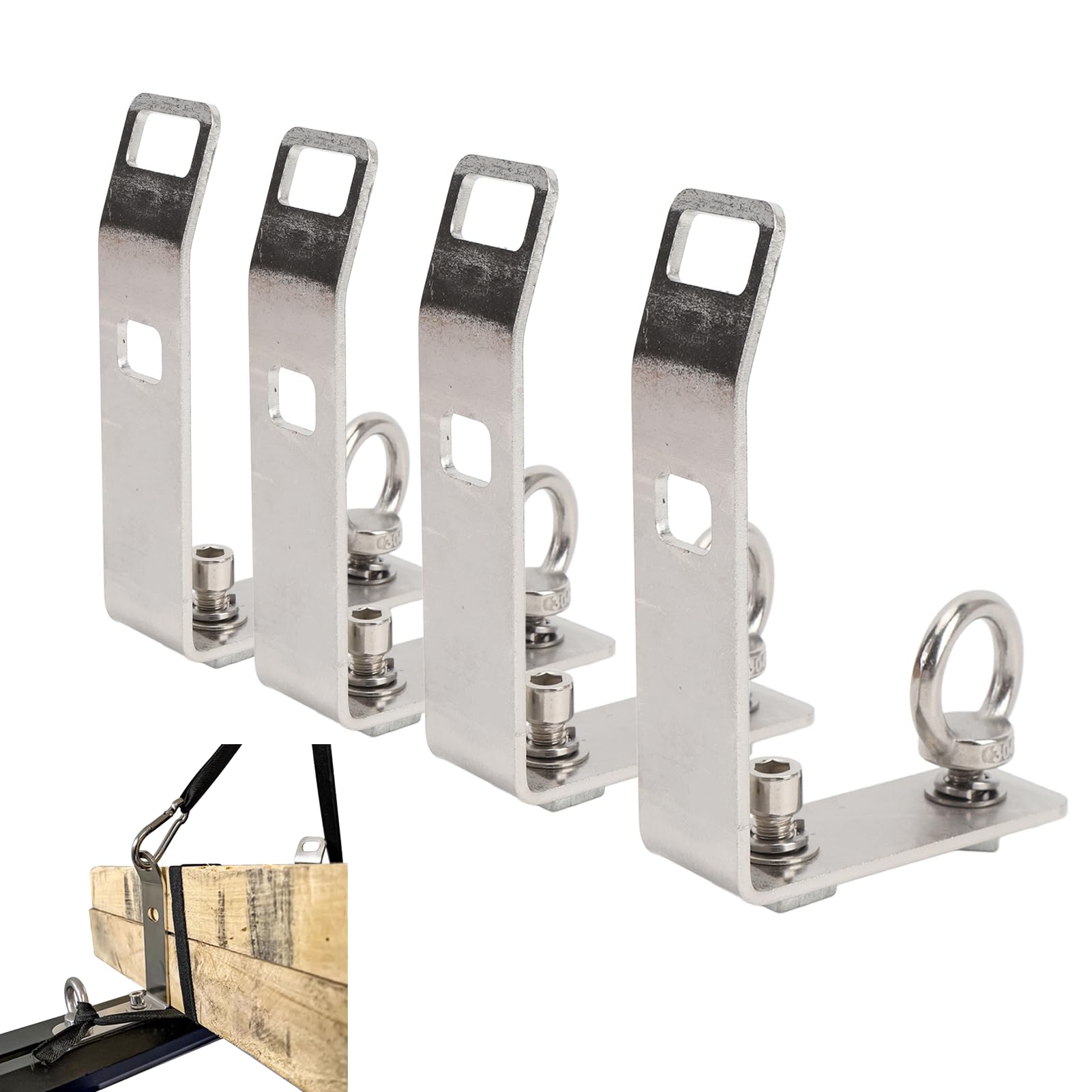 lvifloae T Slot Truck Cross Bar,4PCS 304 Stainless Steel T Slot Truck Crossbars for Kayak Roof Racks and Load Bars Adaptable to Thule Yakima Roof Systems