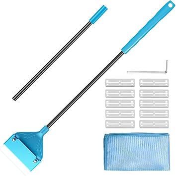 Amazon 長さ63cm 水槽 スクレーパー 替え刃 10 水槽掃除用クロス 苔 コケ取り プロレイザー 水槽クリーナー 水槽掃除用品 Sauyeal クリーナー 通販