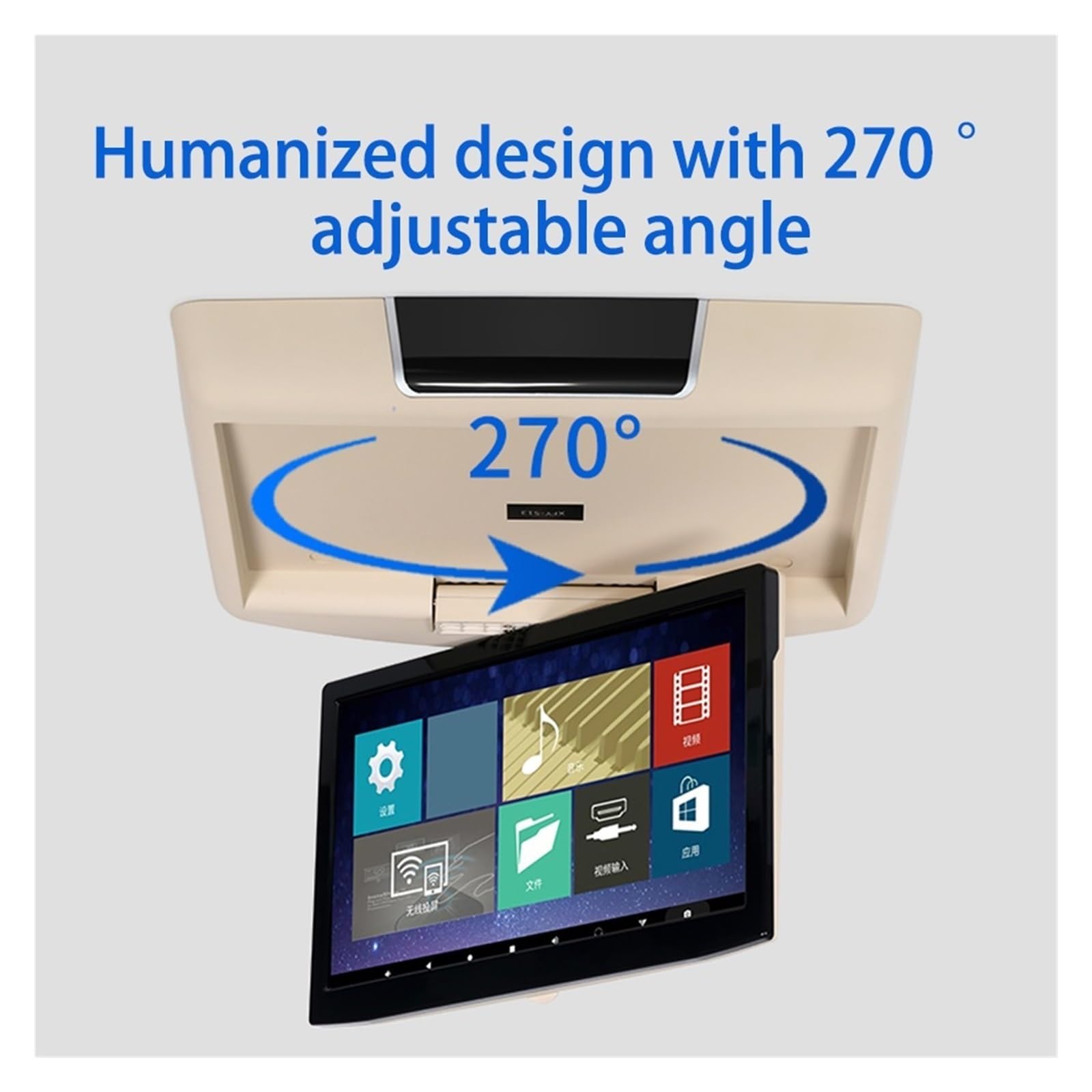 1920 * 1080 For Pantalla De Techo, Monitor, Reproductor Vídeo Multimedia, Control Remoto Mirror Link(15.6Inch)