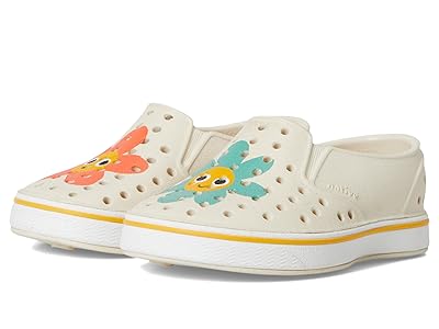Native Shoes Kids Miles Block (Toddler) Kids Shoes Bone White/Shell White/Happy Flower Block : 5 Toddler M, Synthetic
