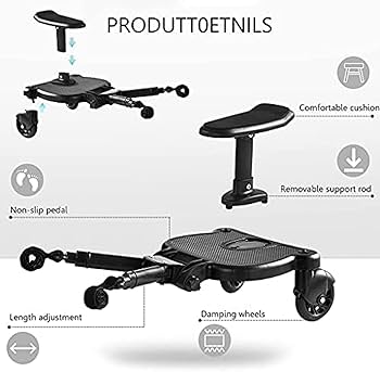 Amazon.co.jp: シート付きフットボードベビーカーボード、バギー