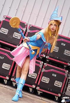 Amazon.co.jp: ブラック・マジシャン・ガール コスプレ衣装+帽