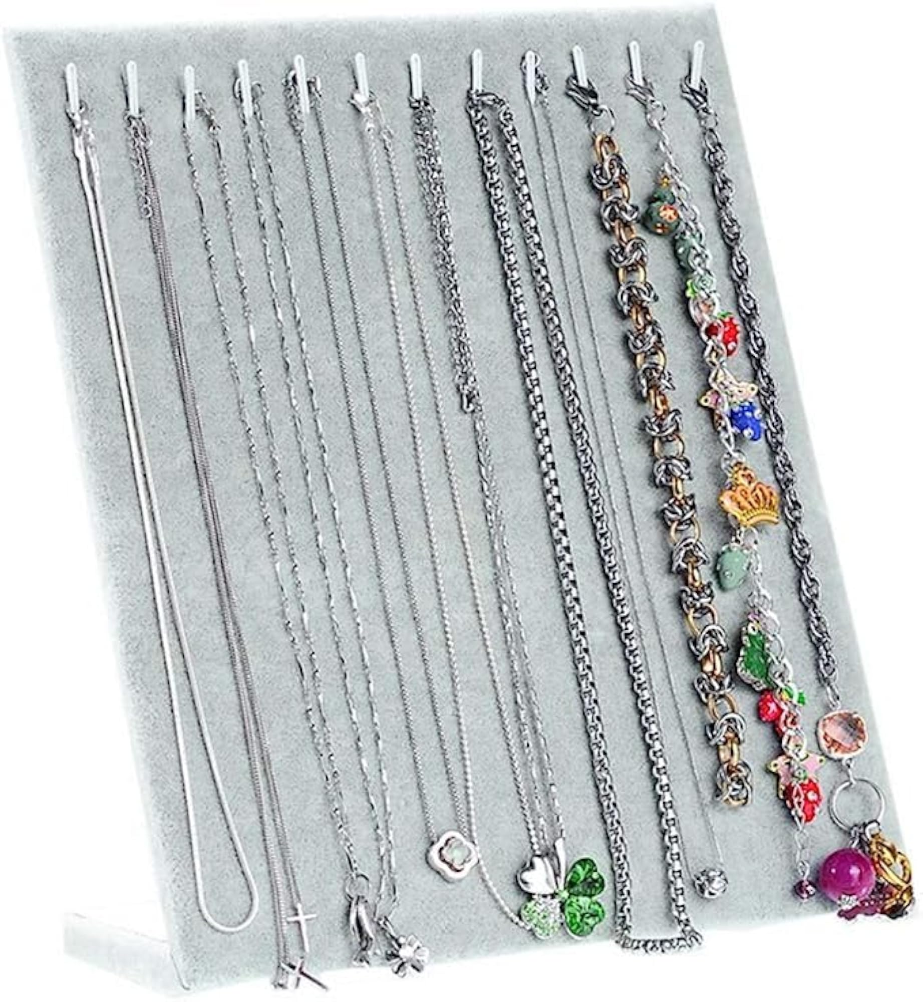 Velvet Necklace Chain Display Organizer Holder Pad