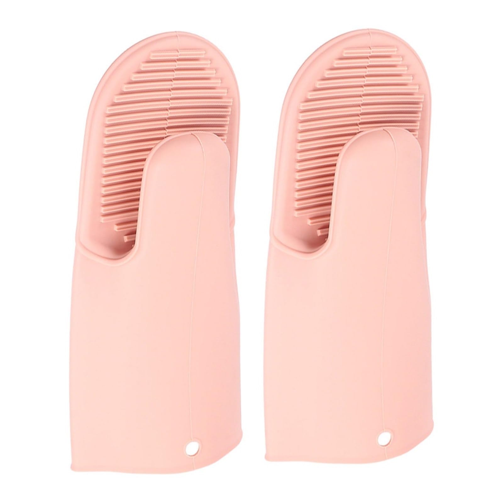 Guantes de horno de silicona, guantes antideslizantes para hornear, rosa | Diseño nórdico, 28.00X10.20X10.20cm, no tejido, 2 guantes para microondas parrilla cocina