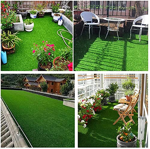 Image of Eurotex 45 mm Artificial Grass Carpet Mat for Balcony, Lawn, Door, Soft Comfortable (PE & PP, Natural Green, 6.5x3 ft)