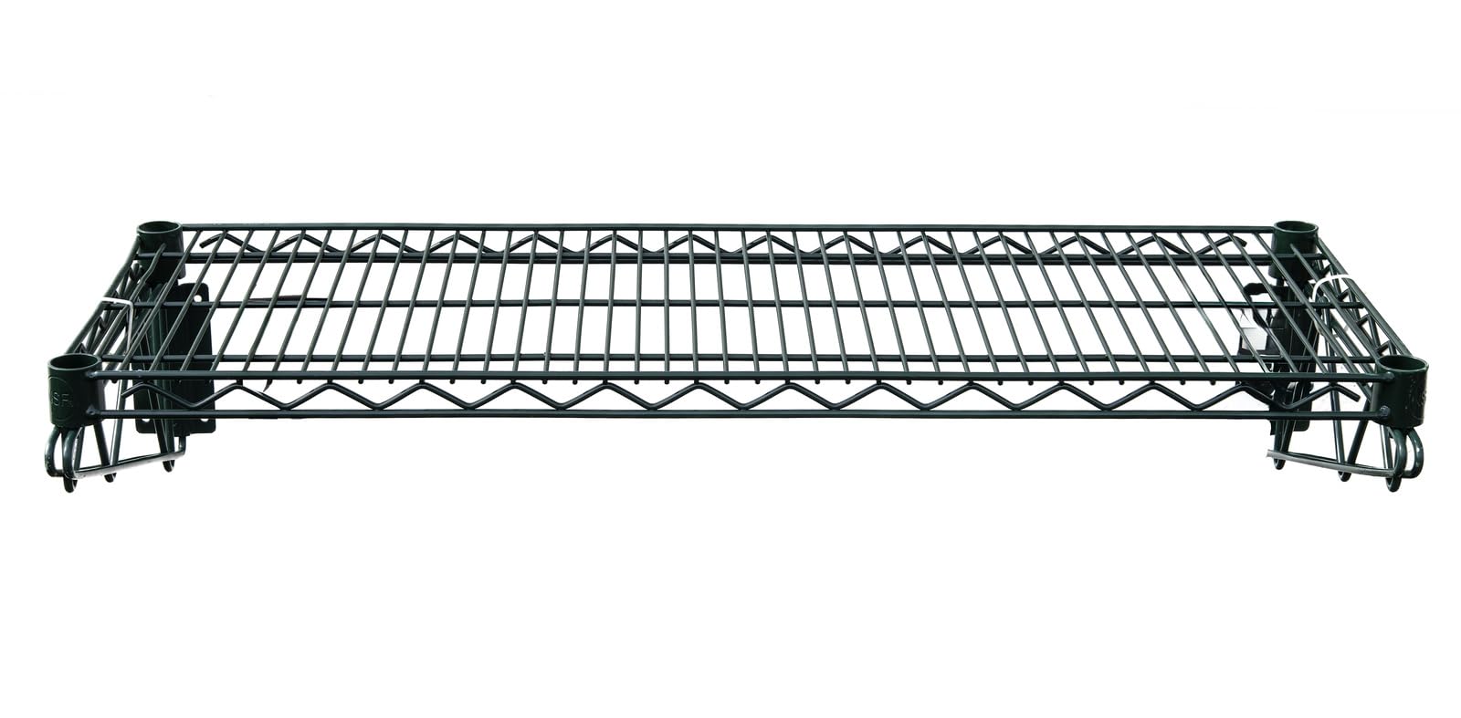 Express KitchQuip Premium Epoxy Green Wire Wall Shelf - Durable Storage, Utility, Food Storage and More (14