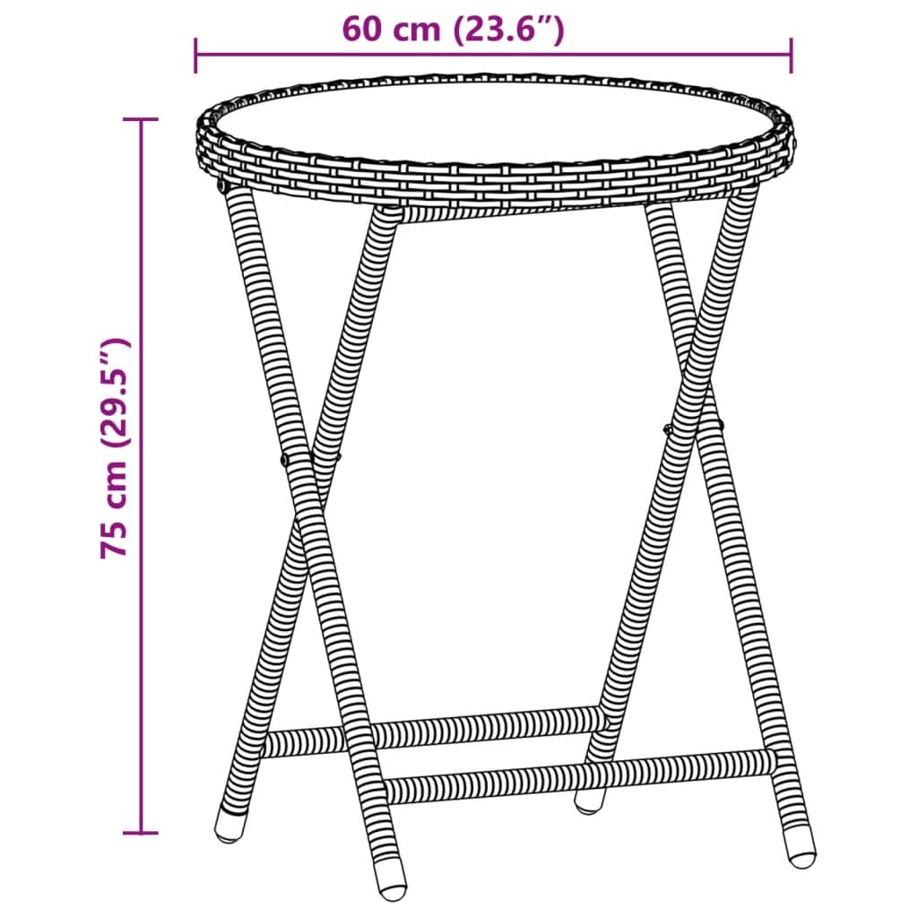 Set da 3 pezzi, grigio con cuscini in polyrattan e legno di acacia, per giardino, balcone o terrazza
