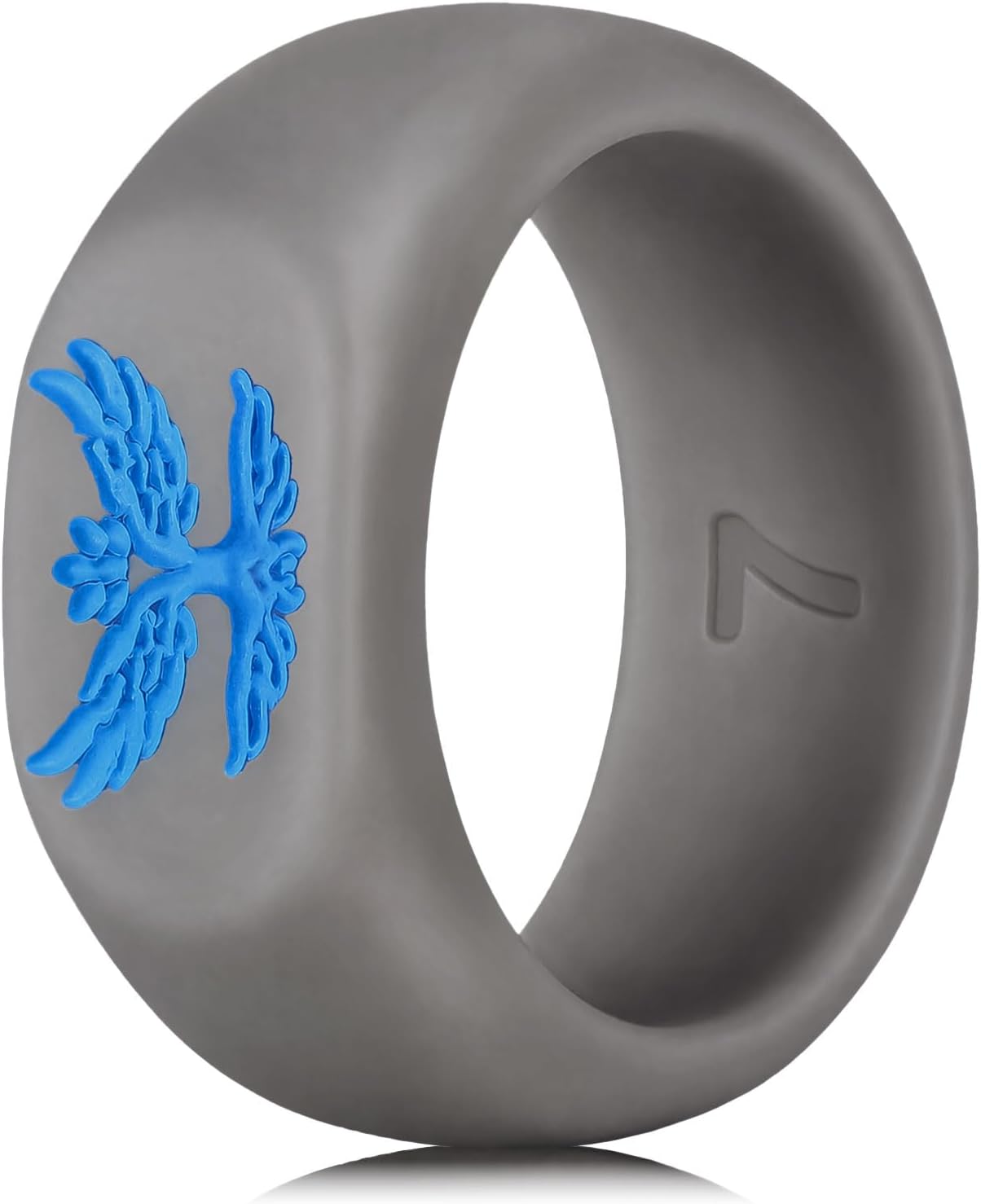King Will Men's 8mm Silicone Wedding Ring, Flexible