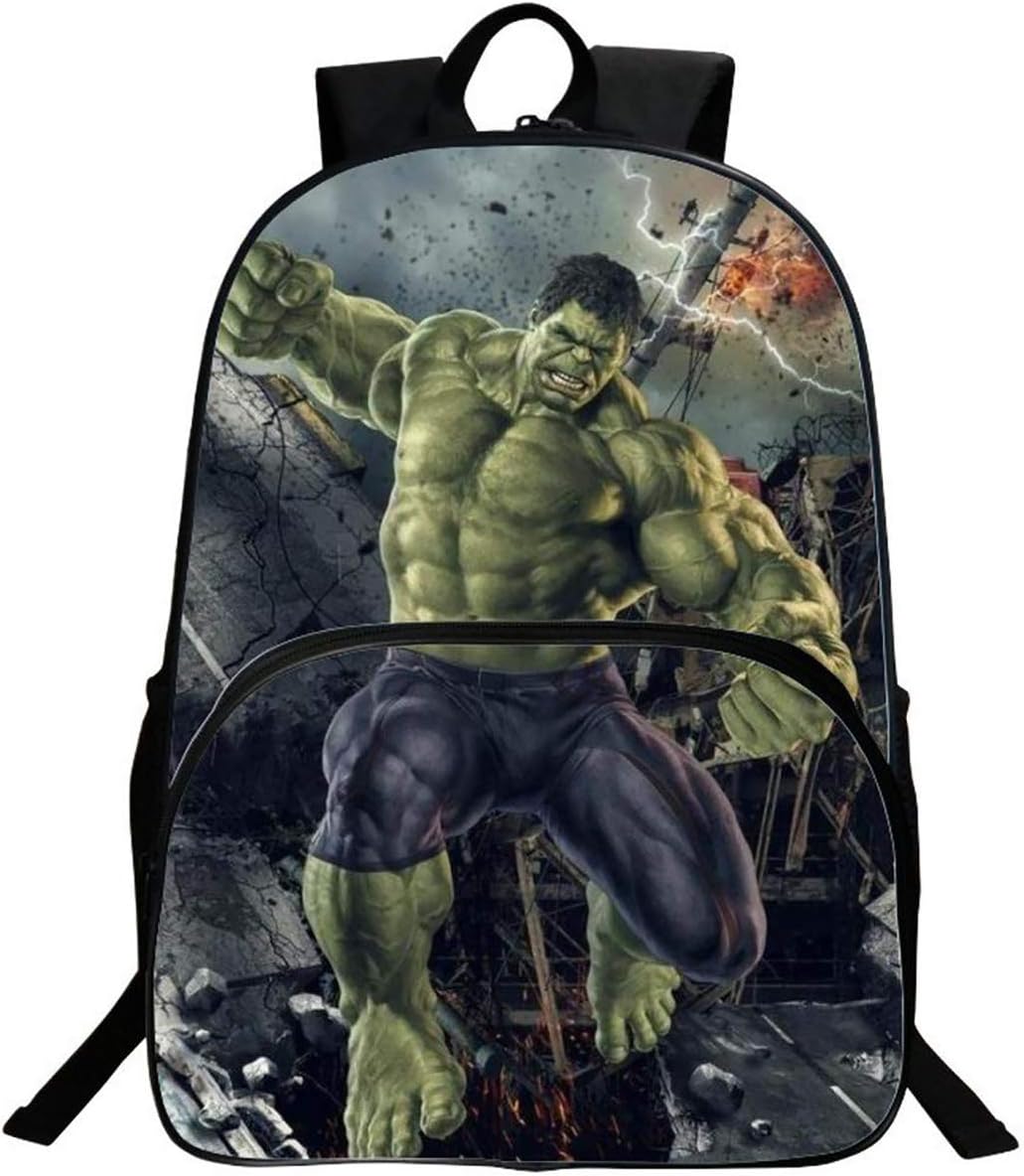 WNUVB Hulk Hao K Children's Schoolbag Student Bag Cartoon Polyester 3d Print Backpack - 40cm * 30cm * 16cm 11