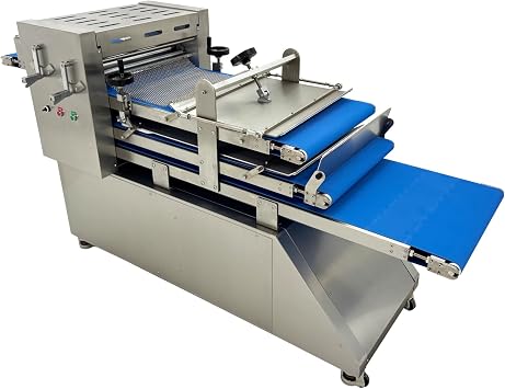 TECHTONGDA Commercial Dough Molding Machine Automatic Continuous Toast Bread Dough Shaping Machine Bread Shaper Maker for Baguette, Pullman Loaves, European Bread 2000-3000PCS/H Single-Phase 220V