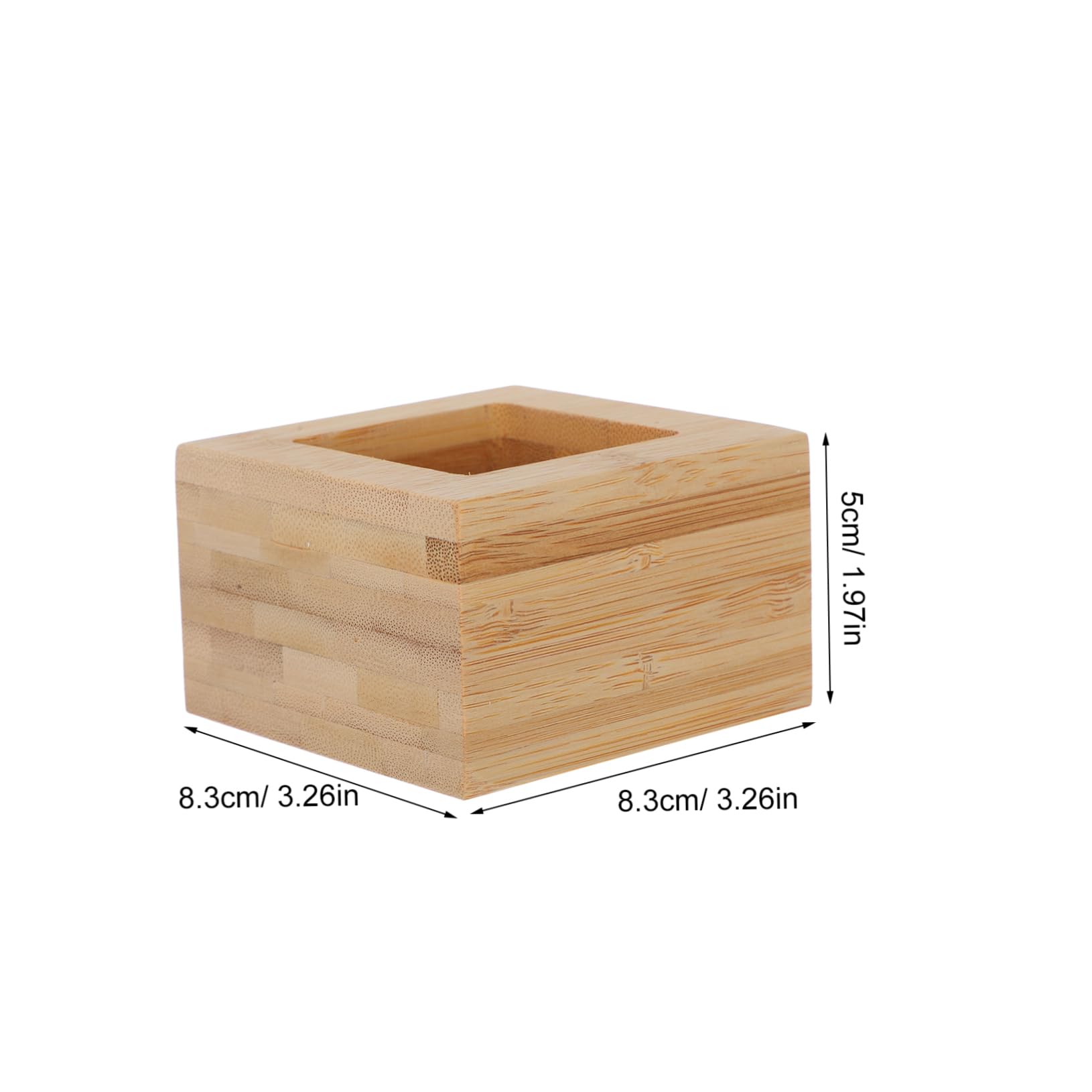 CIYODO Unfinished Wooden Case for Sake Cups Japanese Saki Box Square Food Containers 11pc Ochako Cups Set