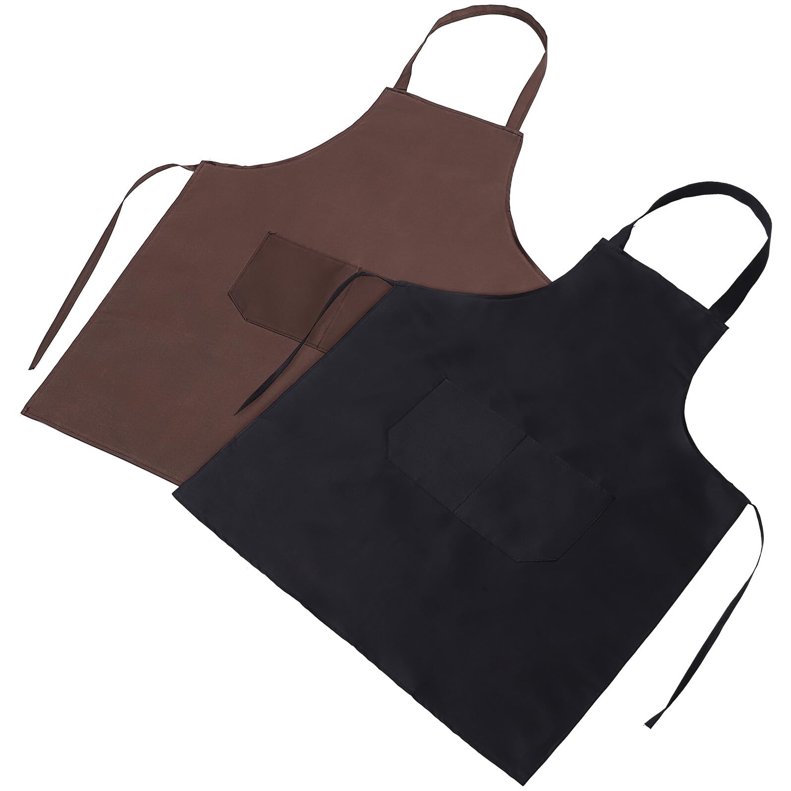 ABOOFAN 12piezas Delantal De Cabestro Con Bolsillo Frontal Delantales De Cocina Unisex Delantales De Pintura Para Artista De Salón Para Peluqueros