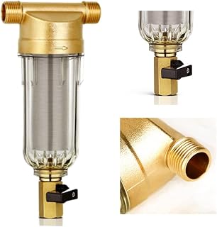 Reverse Osmosis System 4 Split-Mouth Water Filters Front Purifier Copper Lead Pre-Filter Backwash Remove Rust Contaminant Sediment Pipe Reverse Osmosis Drinking Water Filter System