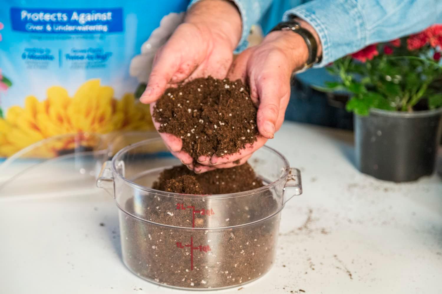 Miracle-Gro Moisture Control Potting Mix, 16 qt. : Soil And Soil Amendments : Patio, Lawn & Garden