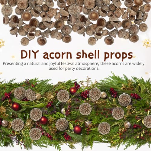Set de Adornos Naturales de Cáscara de Bellota 50 Pzs miniatura 7