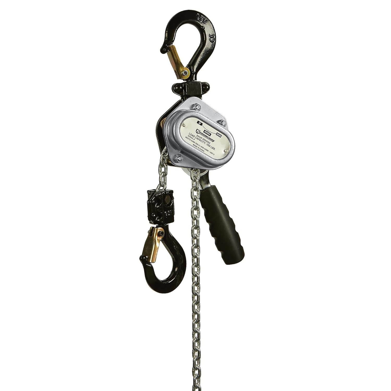 Strongway Mini Lever Chain Hoist, 1100-Lb. Capacity, 5ft. Lift, Model# VD500KG1.5M