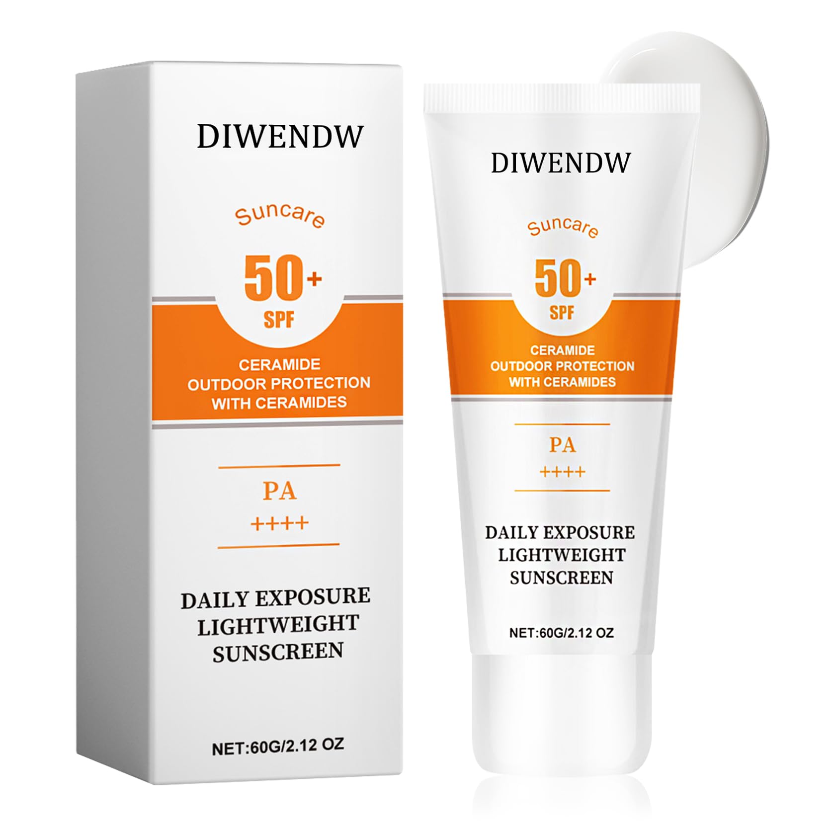 Face Sunscreen SPF 50 PA Non Greasy Sunscreen Cream for Face and Body Water Resistant Hydrating Facial Sunscreen