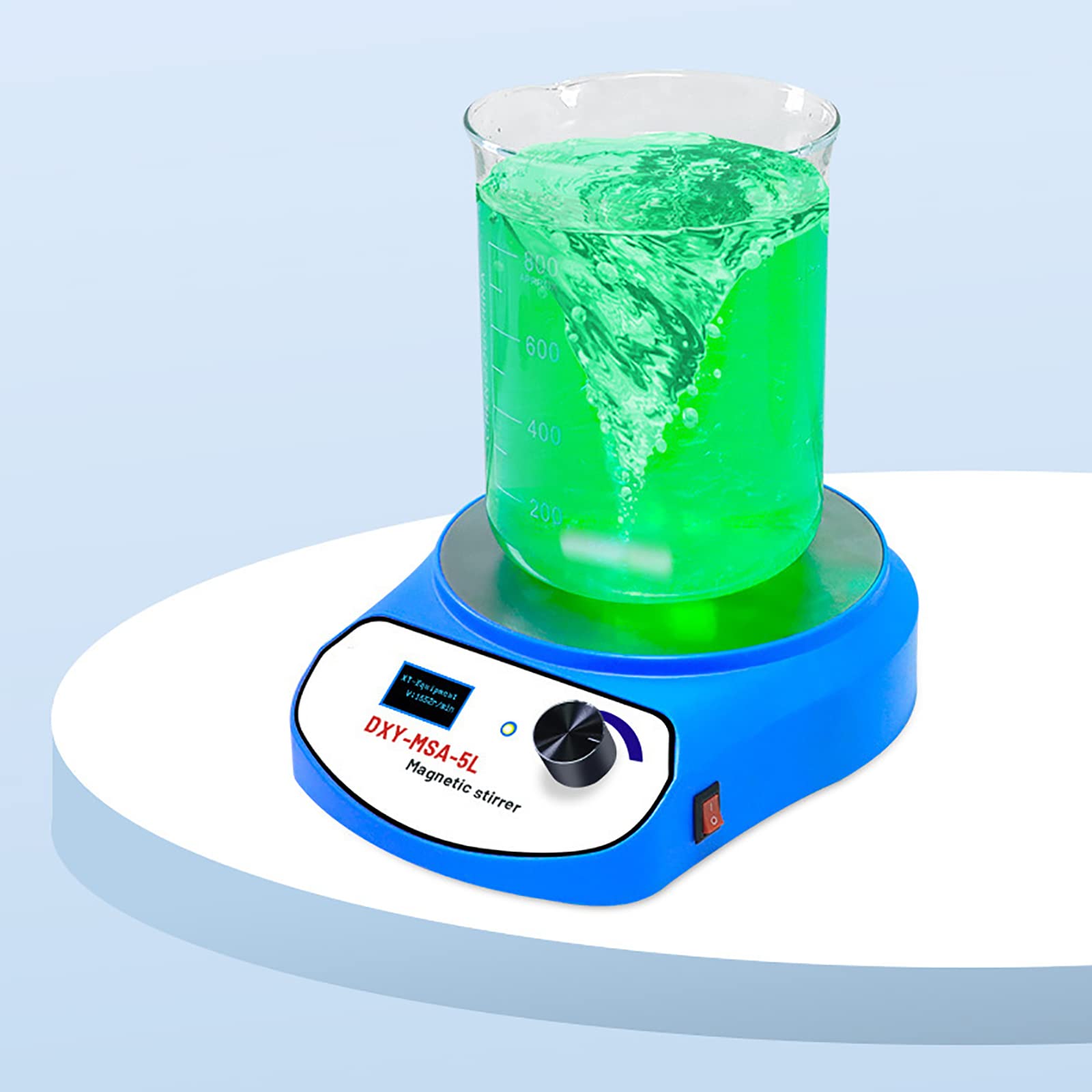Genérico Agitador Magnético Digital, Resistente Al Agua Y Potente | Indicador De Velocidad En Tiempo Real, Panel De Acero Inoxidable 304, Apto Tanto Para Uso En Laboratorio Como En El Hogar