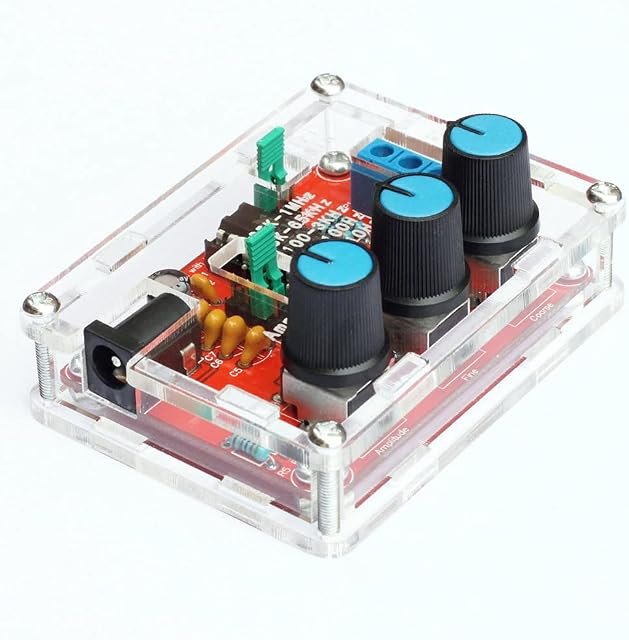 KKnoon XR2206 High Precision Function Signal Generator DIY Kit Sine/Triangle/Square Output 1Hz-1MHz Adjustable Frequency Amplitude