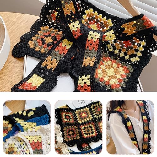 Women's Casual Shawl Wraps,Knitted Knotted Shawls Travel Scarf Cape Shoulder Tops, Knitted Crochet Shawl Wraps4