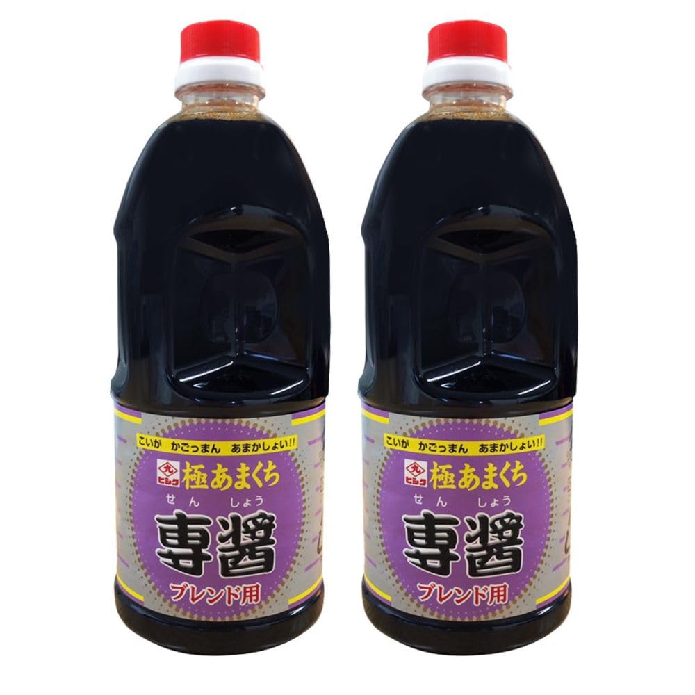 [藤安醸造(ヒシク)] 醤油 専醤 極あまくち 1L×2本 砂糖いらずで美味しく料理 ×2本