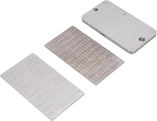 Fafeicy Płyta Zapasowa Crypto 0 9 Numer Wytrawiona Stalowa Płytka Zabezpieczająca Crypto dla Kluczy BTC ETH Offline Chłodnia Uchwyty na Bitcoiny