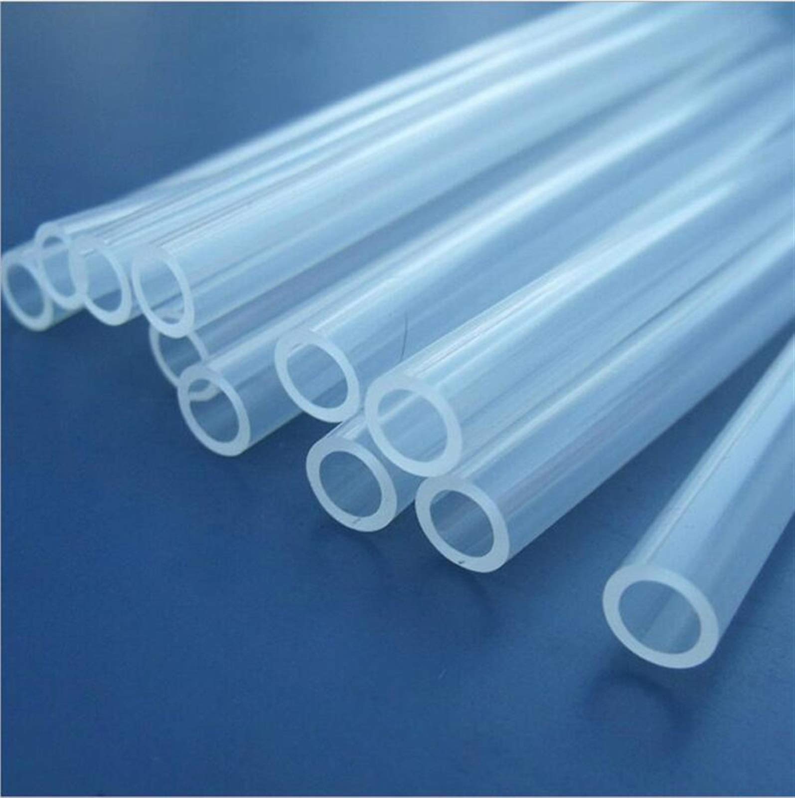 Tubo Flexible de Caucho de Silicona， Manguera de Silicona Transparente sin Sabor de 5 m, Tubo de Agua Flexible de 5 m/1 Lote(8x12mm)