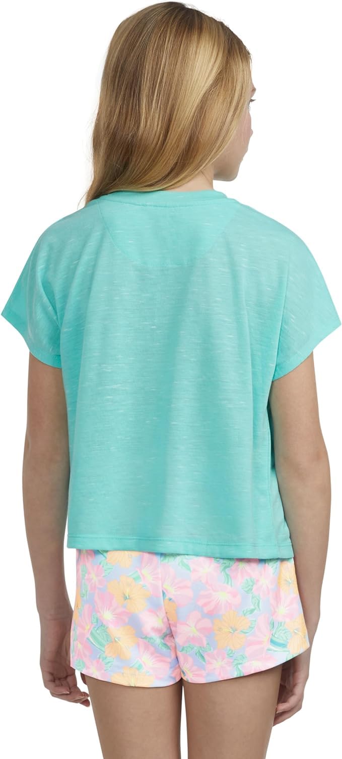 Hurley Soft Knit Basic T-Shirt Maglia Morbida Maglietta Basica Bambine e Ragazze