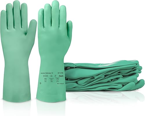 Miniatura 2 de Alphatec Solvex 37-175 Nitrile Chemical-Resistant Gloves for Cleaning, Agriculture, Food, Mechanics