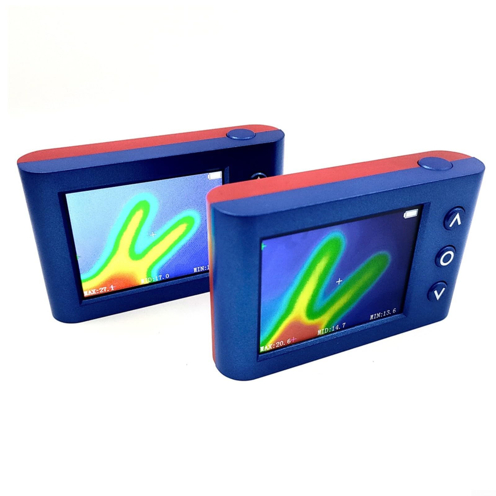 HpLive 1 visor digital de cámara térmica por infrarrojos MLX90640, 32 x 24, con tasa de emisión ajustable 0,1-0,99, pantalla LCD de 2,4 pulgadas, 320 x 240, carga USB