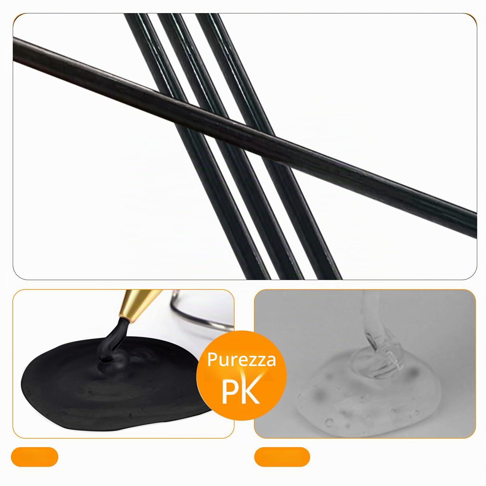 40 pezzi stick colla a caldo Ø11x200 mm – Nero, ricarica colla a caldo per pistola, bastoncini per pistola colla a caldo, colla caldo, colla a caldo ricariche