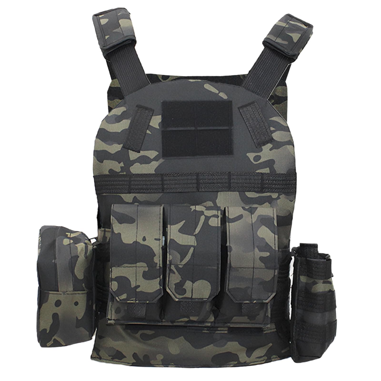 Bambini All'aperto Gilet Tattico 1000D Regolabile Leggero Airsoft Militare Mimetico Estate Combattere Escursionismo Caccia Campeggio Avventure per Ragazzi Ragazze