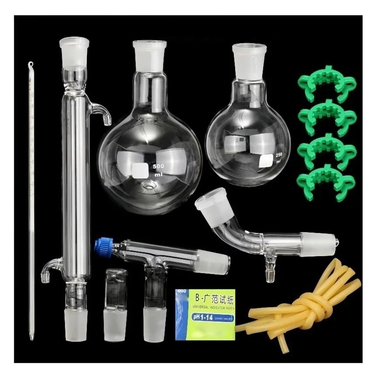 Laborausstattung und -bedarf 250/500ml Vakuum Destillation Set Labor Glaswaren 24/29 Gelenke Ätherisches