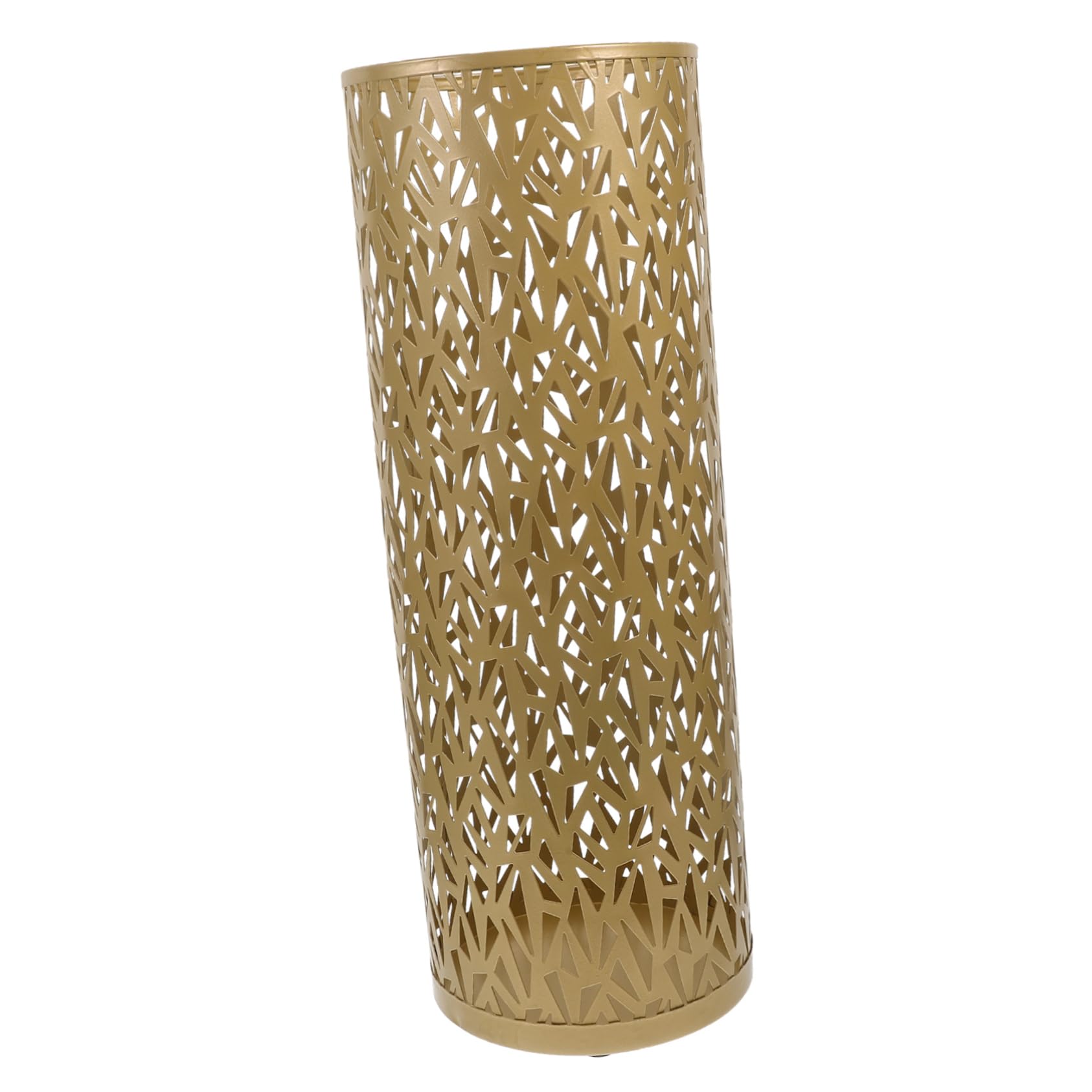 CIYODO Elegant Metal Umbrella Stand Round Freestanding Umbrella Holder for Entryway Stylish Organizer for Canes Walking Sticks Wrapping High Capacity Storage