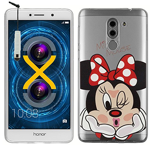 Tienda vcomp® Transparente Silicona TPU Funda Carcasa con diseño de Dibujos Animados Disney ¡Feliz Navidad. para Huawei Honor 6 X/GR5 2017/mate 9 Lite
