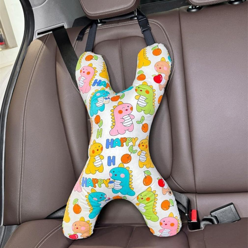 Car Travel Pillow for Kids Adults X-Shaped Car Sleeping Head Support Soft Neck Pillow Head and Body Support Travel Pillow Cushion for Car Seat Pillow Car Aircraft Travel Pillow Headrest for Road Trips image 2