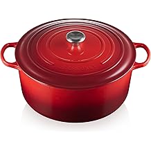 Le Creuset Enameled Cast Iron Signature Round Dutch Oven, 13.25 qt., Cerise