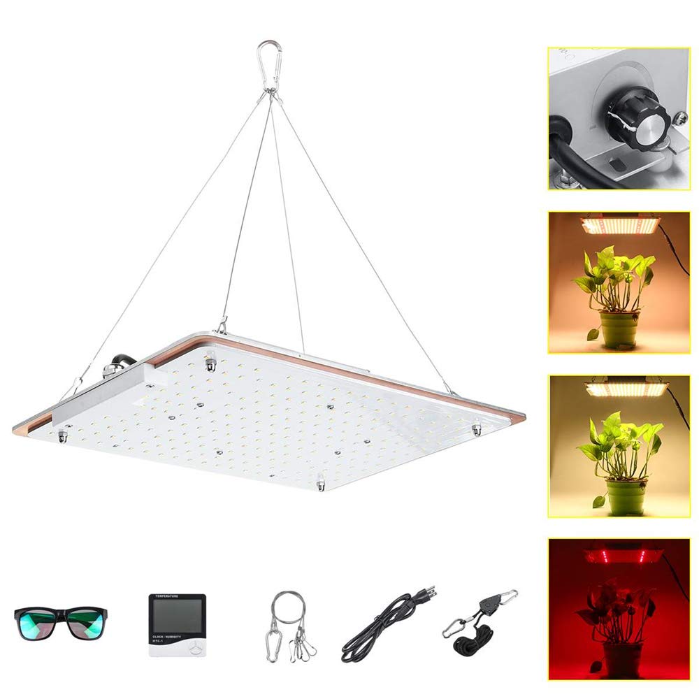 Lámpara de Planta LED regulables de 2000W, 228 LED Ultrafino IP65 Impermeable Espectro completo Lámparas de cultivo de plantas de placa cuántica para carpa de invernadero interior