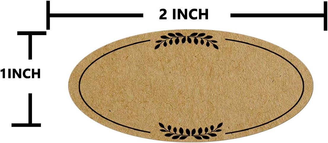 Top label Essential Oil Bottle Labels Stickers,Writabel Kraft Paper Stickers,270 Pcs Essential Oil Bottle Labels and 270 Pcs Label Protectors image 2