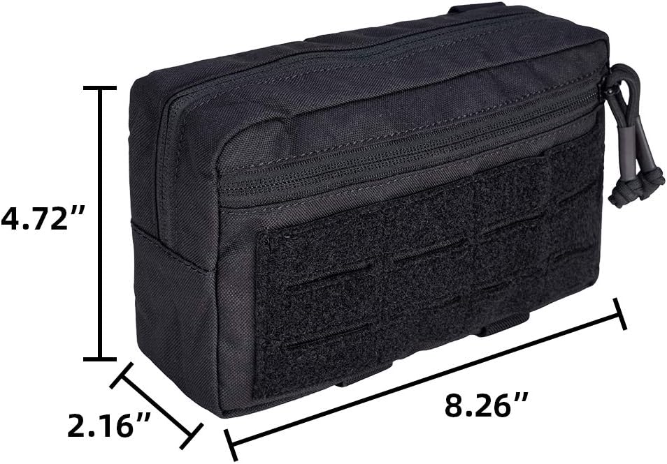 IDOGEAR MOLLE Dangler Pouch Admin Dump Drop Pouches Dual-Purpose Carrying Kit EDC Sub Abdominal Bag Hook and Loop 500D Nylon - Image 5