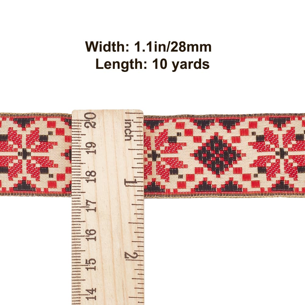 DELORIGIN 10 Yards Ethnic Style Jacquard Ribbon - Image 2