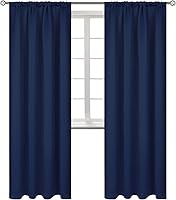 Vista 131 de Cortina opaca BGment con hueco por el que pasa la barra, 2 paneles