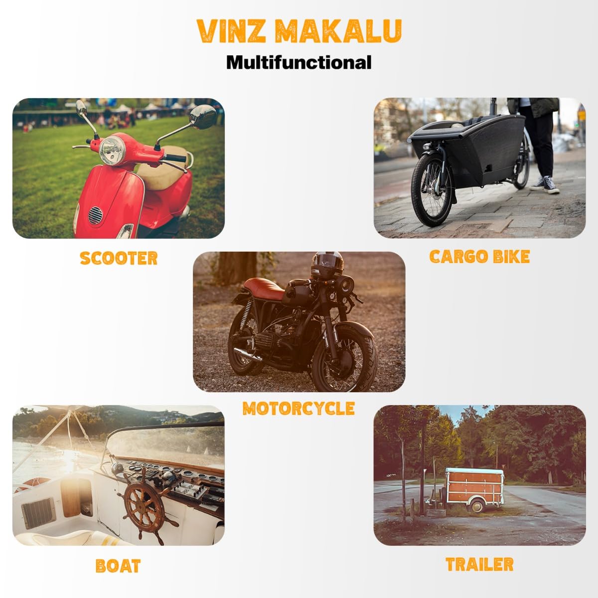 VINZ Makalu Kettenschloss ø11mm | ART 4 Zertifikat | Motorrad Schloss Moped Schloss Roller & E-scooter | Motorradschloss Kette & Panzerschloss | 120-300 cm (200 cm)