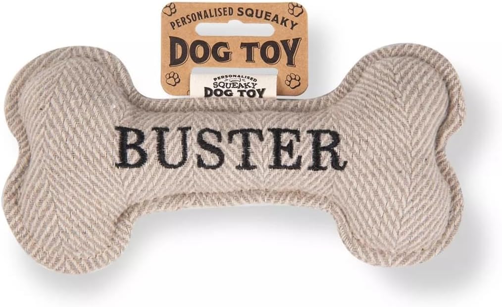 History & Heraldry Squeaky Bone Toy [Names A – J] Buster
