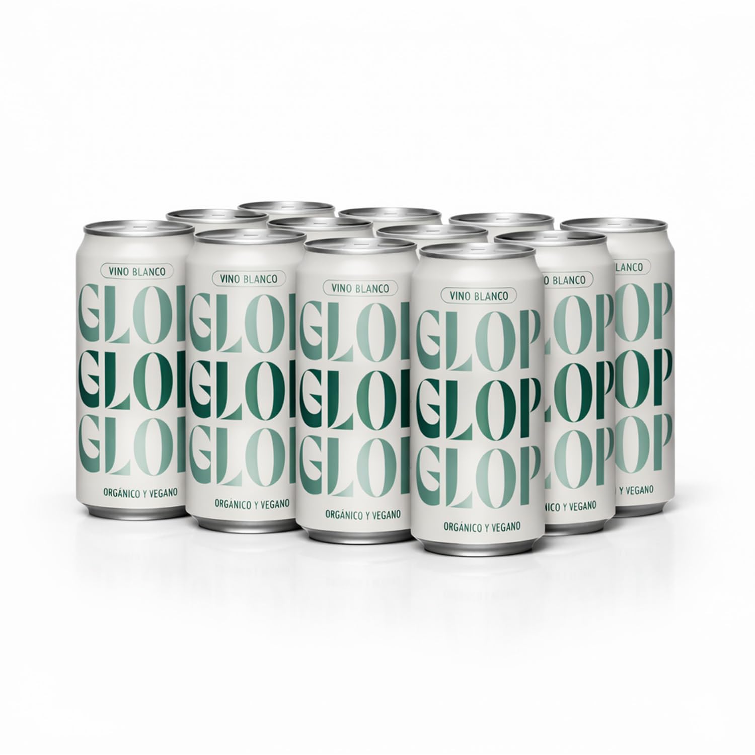 GLOP Vino Blanco Orgánico y Vegano Garnacha Blanca en Lata 250ml Pack 12 | Ecológico CCPAE | Fresco y Aromático | 11% Vol | Origen España