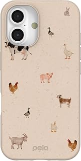 Pela | Phone Case Compatible with iPhone 16 | Limited Edition | Supports Wireless Charging | Cute Eco Friendly | Pasture Party
