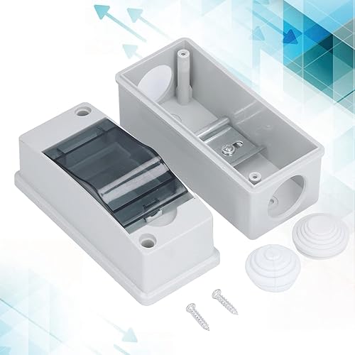 Miniatura 4 de Caja de protección de distribución de 8 vías, IP65 2 riel DIN impermeable, transparente, caja de conexiones de distribución para disyuntor de pared