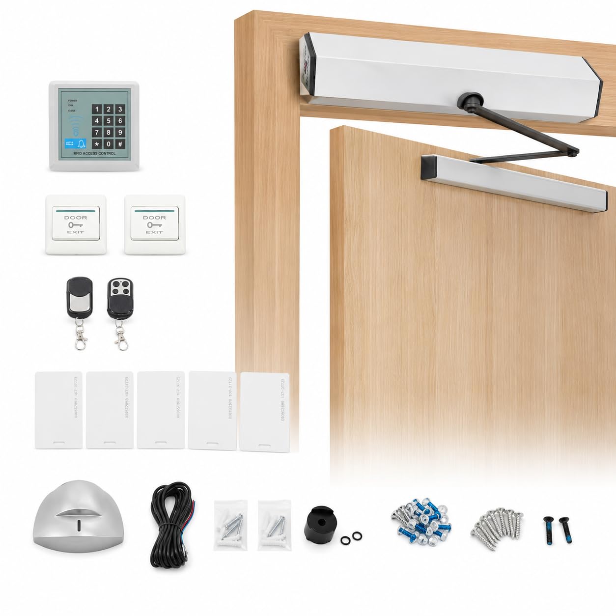 Automatic Swing Door Closer Kit, Heavy Duty Commercial Door Closer